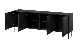 Komoda ISLA 200x40x75 czarny mat
