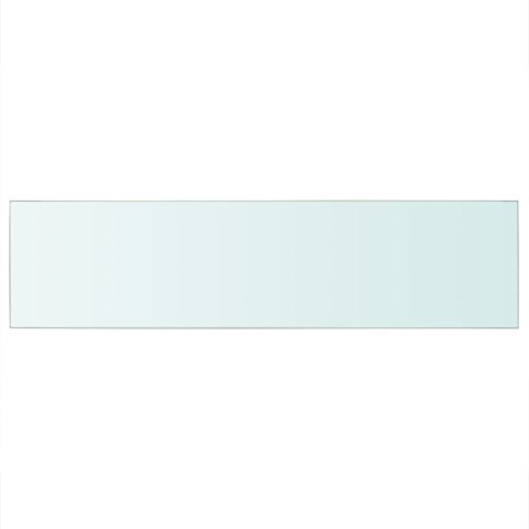 Szklany, bezbarwny panel, 100x25 cm