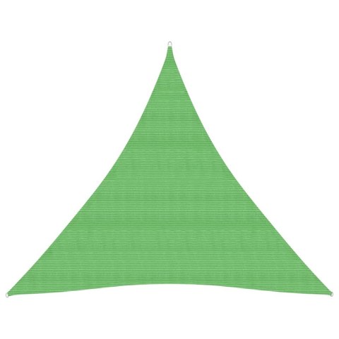 Żagiel przeciwsłoneczny, 160 g/m², jasnozielony, 4,5x4,5x4,5 m
