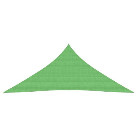Żagiel przeciwsłoneczny, 160 g/m², jasnozielony, 4,5x4,5x4,5 m