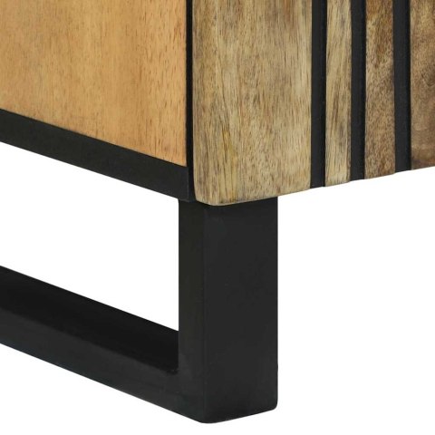 Zestaw mebli łazienkowych 3 pcs Brązowy Średni Drewno Lite