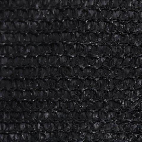 Żagiel przeciwsłoneczny, 160 g/m², czarny, 3,5x4,5 m, HDPE