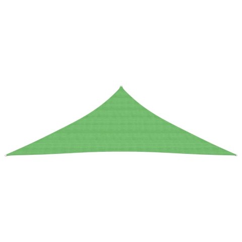 Żagiel przeciwsłoneczny, 160 g/m², jasnozielony, 5x5x6 m, HDPE