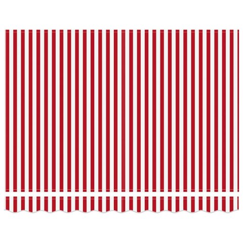 Markiza automatyczna w czerwono-białe paski 350x250 cm