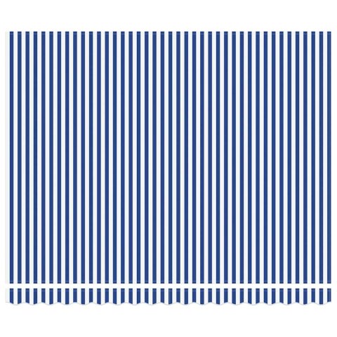 Markiza zwijana Niebieski i biały 400x300 cm Poliester i Stal