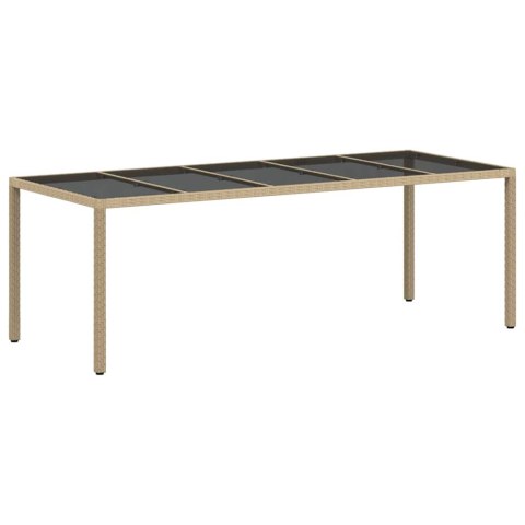 Zestaw do jadalni w ogrodzie 11 pcs Beżowy 250 x 100 x 75 cm