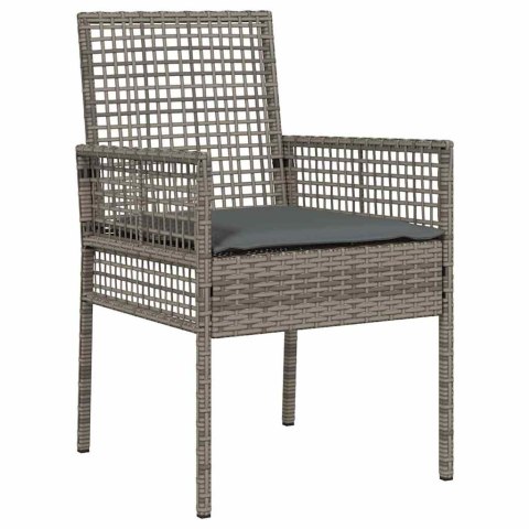 Zestaw do jadalni w ogrodzie 11 pcs Szary 250 x 100 x 75 cm