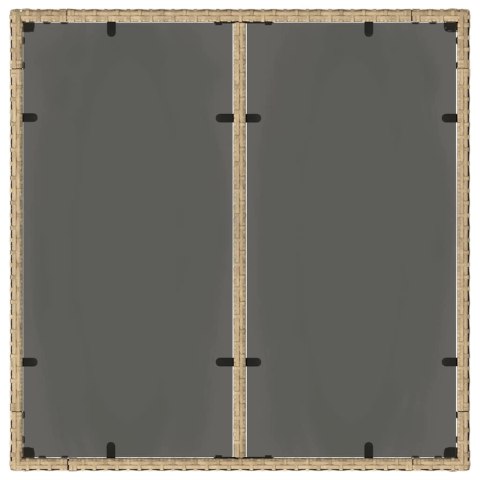Zestaw do jadalni w ogrodzie 5 pcs Beżowy 90 x 90 x 75 cm