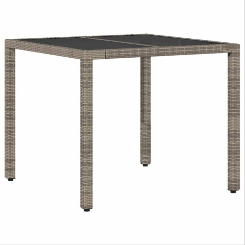 Zestaw do jadalni w ogrodzie 5 pcs Szary 90 x 90 x 75 cm