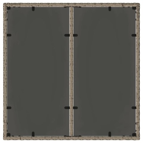 Zestaw do jadalni w ogrodzie 5 pcs Szary 90 x 90 x 75 cm