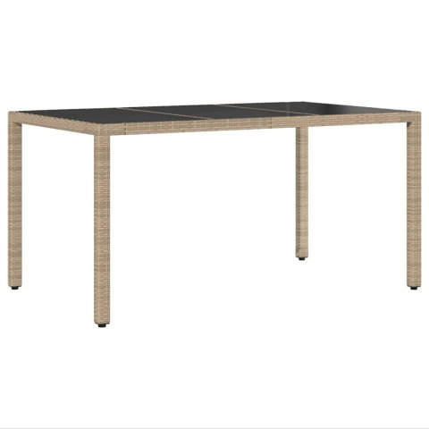 Zestaw do jadalni w ogrodzie 7 pcs Beżowy 150 x 90 x 75 cm