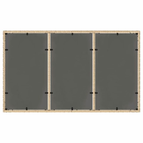 Zestaw do jadalni w ogrodzie 7 pcs Beżowy 150 x 90 x 75 cm