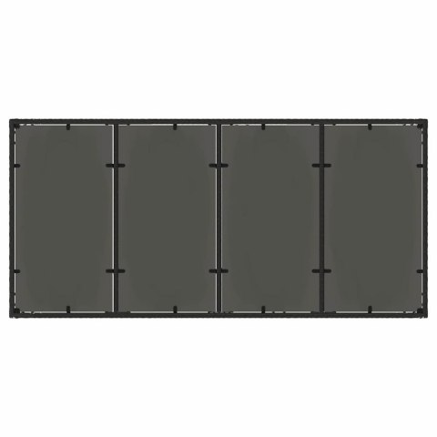 Zestaw do jadalni w ogrodzie 7 pcs Czarny 190 x 90 x 75 cm