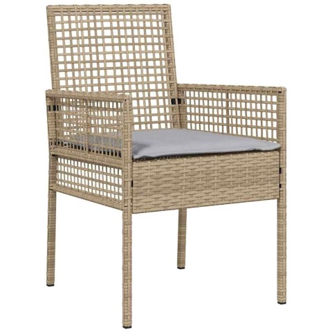 Zestaw do jadalni w ogrodzie 9 pcs Beżowy 250 x 100 x 75 cm