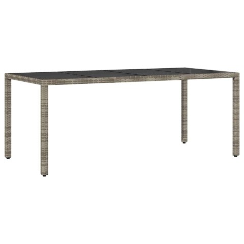 Zestaw jadalny do ogrodu 7 pcs Szary 190 x 90 x 75 cm