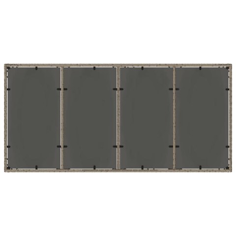 Zestaw jadalny do ogrodu 7 pcs Szary 190 x 90 x 75 cm