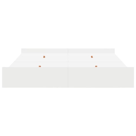 Rama łóżka z miejscem na przechowywanie Biały 200 x 200 cm