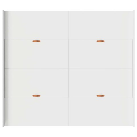 Rama łóżka z miejscem na przechowywanie Biały 200 x 200 cm
