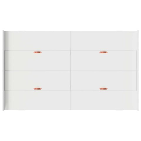 Rama łóżka z miejscem na przechowywanie Biały 120 x 200 cm
