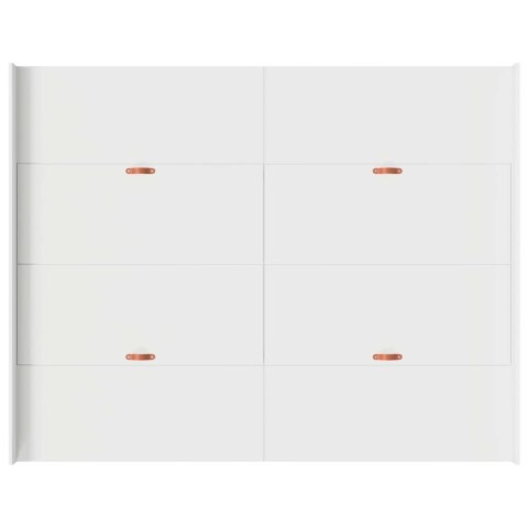 Rama łóżka z miejscem na przechowywanie Biały 140 x 200 cm