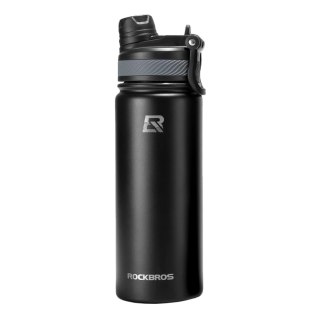 Bidon rowerowy butelka termiczna na napoje stal nierdzewna 530ml - czarny