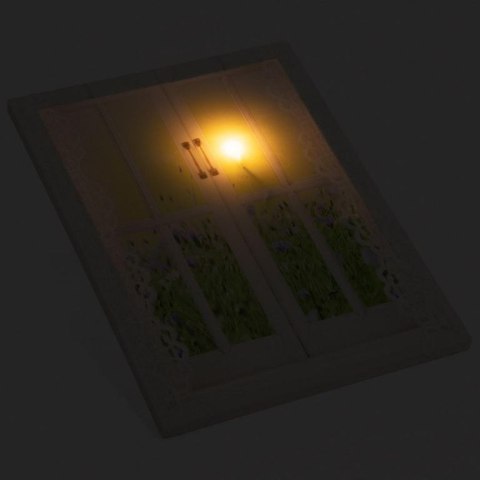 Obraz podświetlany - słońce za oknem, 1 LED, 30 x 40 cm