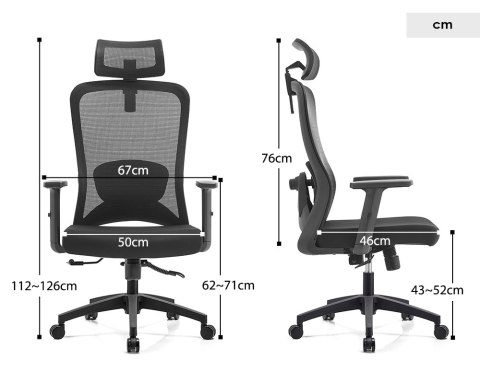 Fotel biurowy ergonomiczny ANGEL grOm