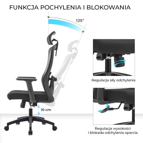 Fotel biurowy ergonomiczny ANGEL grOm