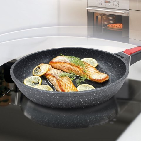 Patelnia ze zdejmowaną rączką Granit 24 cm MR-4924 MAESTRO