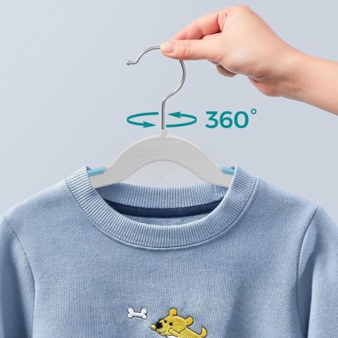 Wieszak KIDSI komplet 10 sztuk szaro-niebieski