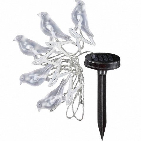 LAMPA SOLARNA GIRLANDA OGRODOWA PARTY LIGHT PTASZKI 5LED