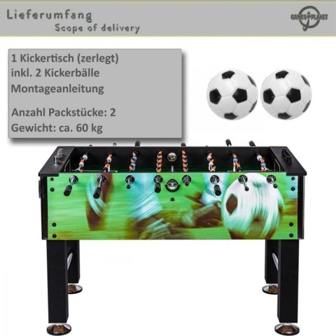 GamesPlanet Stół Piłkarski Profi Leeds 140 x 73 x 87cm kolor