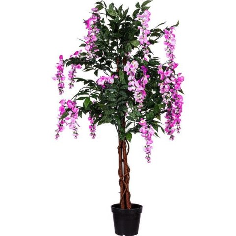 PLANTASIA Sztuczne drzewko, 120 cm, Wisteria róż