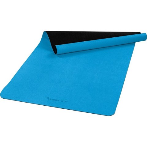 Mata do jogi fitness antypoślizgowa 190×100×0,6cm, niebieska