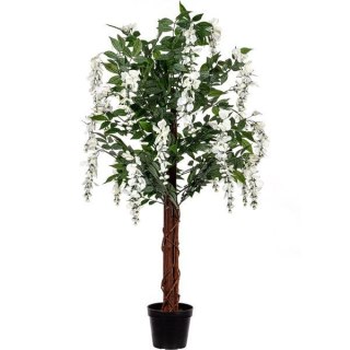 PLANTASIA Sztuczne drzewko, 120 cm, Wisteria krem