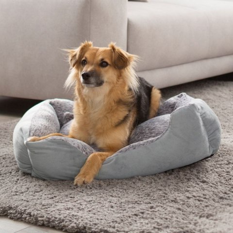 Petstuff Legowisko dla psa, rozmiar S, 50 x 40 x 17 cm, szar