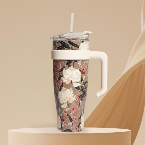Kubek termiczny z uchwytem Fleur 1,2l