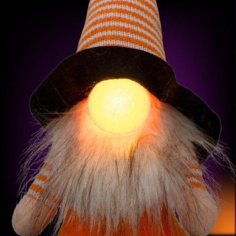 FIGURKA DEKORACYJNA NA DYNI 35CM LED HALLOWEEN CZARNY