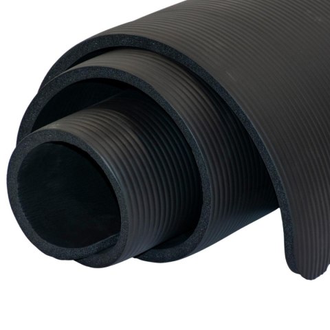 MATA FITNESS NBR ANTYPOŚLIZGOWA 183x61x1.5CM CZARNA + POKROWIEC ENERO FIT