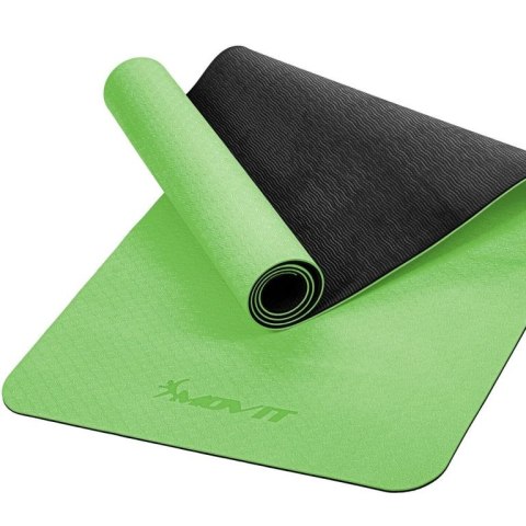 Mata do jogi fitness antypoślizgowa 190×100×0,6 cm, zielona