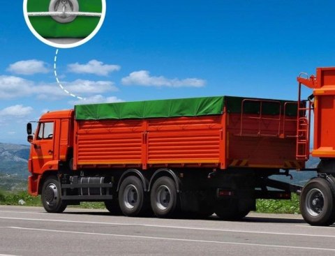 JAGO Plandeka 650 g/m², oczka aluminiowe, zielona, 4 x 6 m