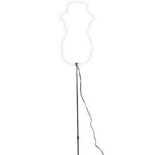 NEON BAŁWAN BIAŁY LED NA BATERIE 14,5x96CM LUCA