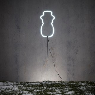 NEON BAŁWAN BIAŁY LED NA BATERIE 14,5x96CM LUCA