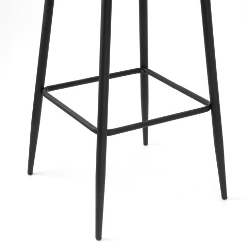 Krzesło barowe KINGSTON grafitowe VELVET