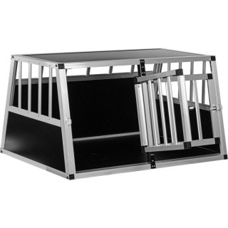 Aluminiowa skrzynia transportowa dla psów dwudrzwiowa tylna
