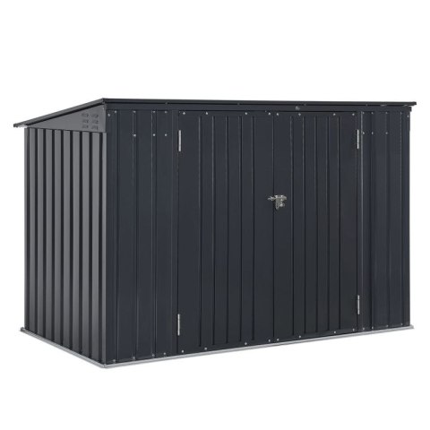 Metalowa wiata na 3 śmietniki, 200×105×128 cm