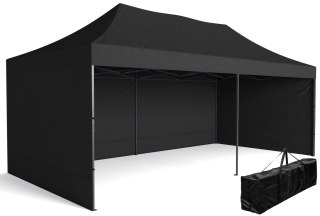 Pawilon handlowy ekspresowy 3x6 m czarny