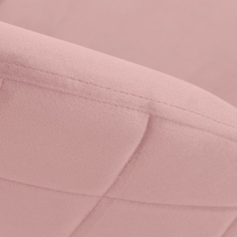 Krzesło welurowe FARGO GOLD VELVET różowe