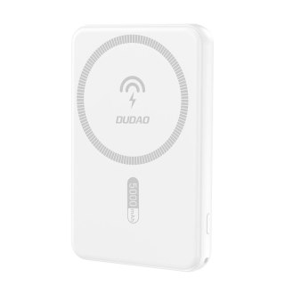Powerbank 5000mAh magnetyczny z ładowarką indukcyjną MagSafe biały