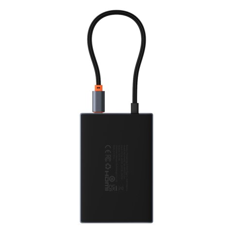 8w1 HUB adapter HDMI DisplayPort VGA USB-A USB-C - szary